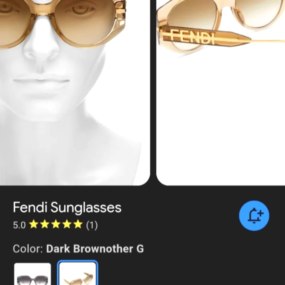 Fendi unisex sunglasses brand new still with price tag from Bloomingdale